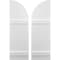 Ekena Millwork Americraft 5-Board (2 Batten) Wood Joined Board-n-Batten Shutters w/ Arch Top, ARW101BQ518X77WHH, PR ARW101BQ518X77WHH - alternate 1